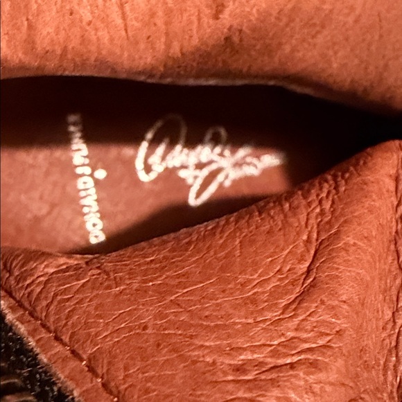 Donald J. Pliner Calf Hair Western Harness Boots Ikat Print Studded Heel - Picture 14 of 16